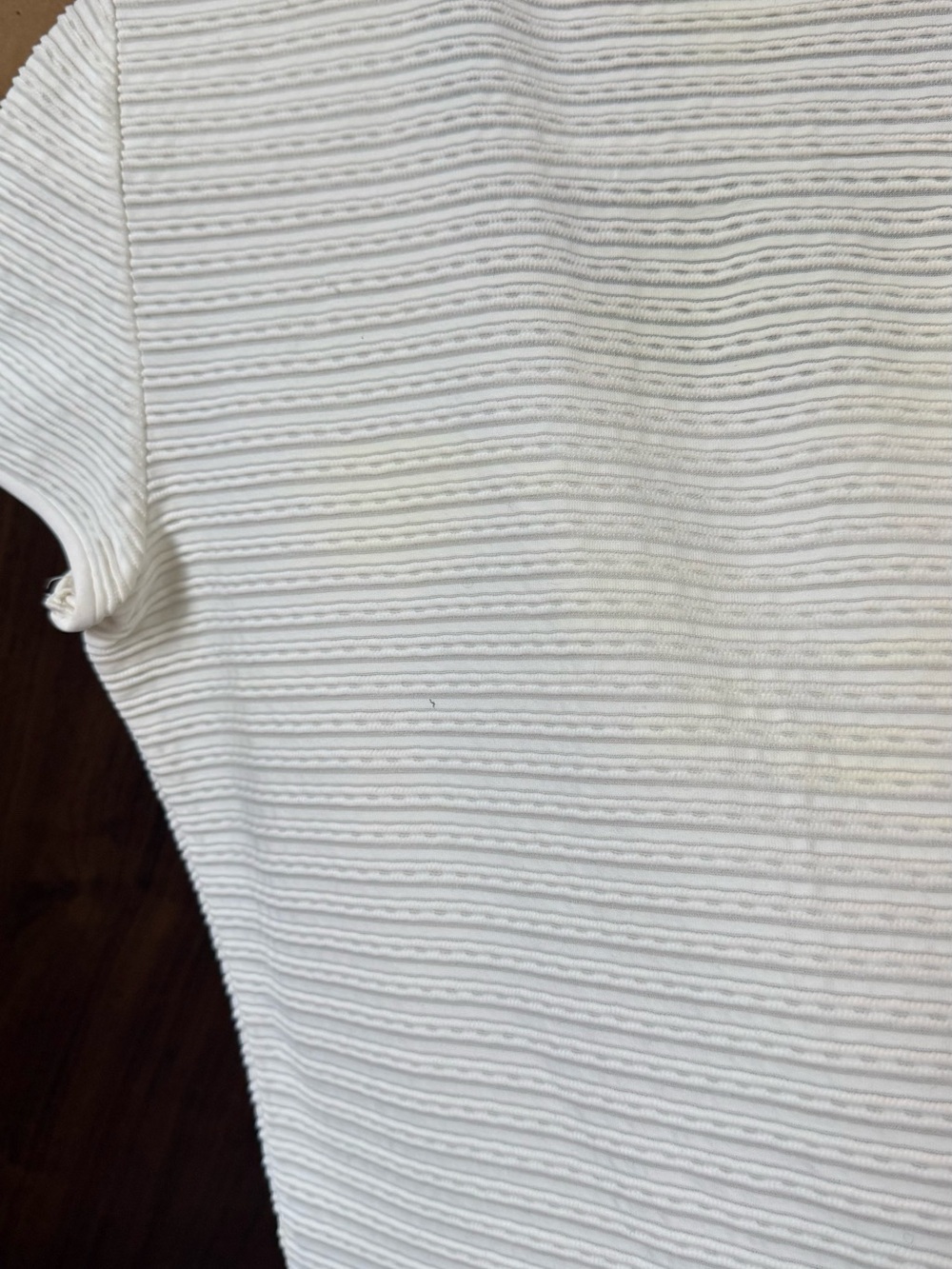 Armani Collezioni White Textured Scoop Neck Top - Picture 4 of 8